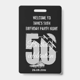 Tarjeta De Identificación Invitación a la fiesta de cumpleaños del personali
