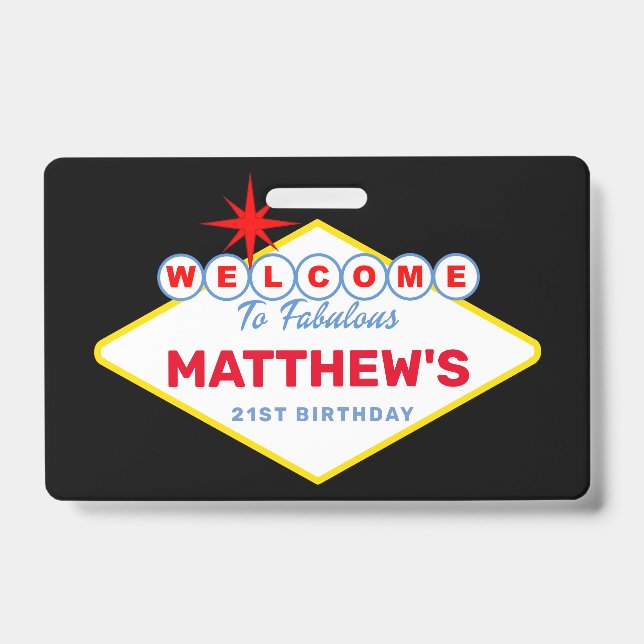 Tarjeta De Identificación Invitación a la fiesta de cumpleaños del Rótulo VI (Parte frontal)