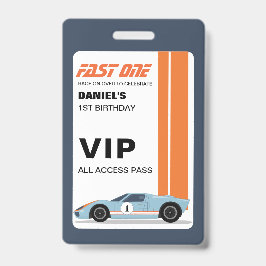 Tarjeta De Identificación Invitación de cumpleaños para VIP de Fast One Race