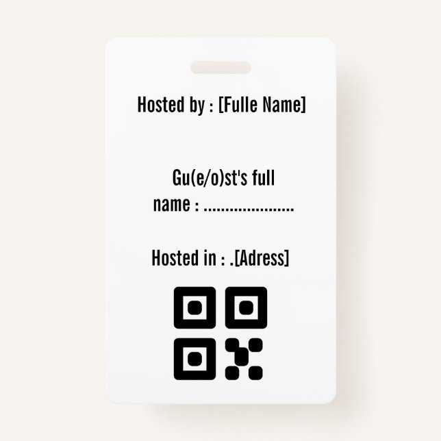 Tarjeta De Identificación Invitación de Halloween con insignia perdida (Reverso)