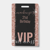 Invitación para fiesta VIP de Purpurina rosado Ros