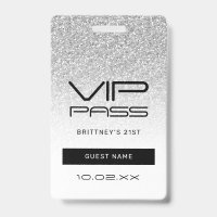 Invitación VIP de Glitter Glam Sombra Plateada 21