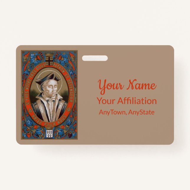 Tarjeta De Identificación Ivo de Kermartin (M 005) (Anverso)