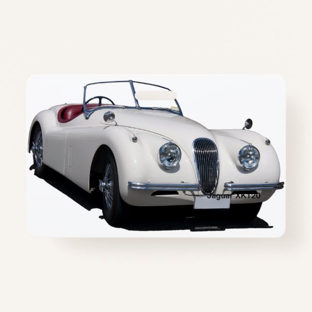 Tarjeta De Identificación Jaguar XK120 (Anverso)