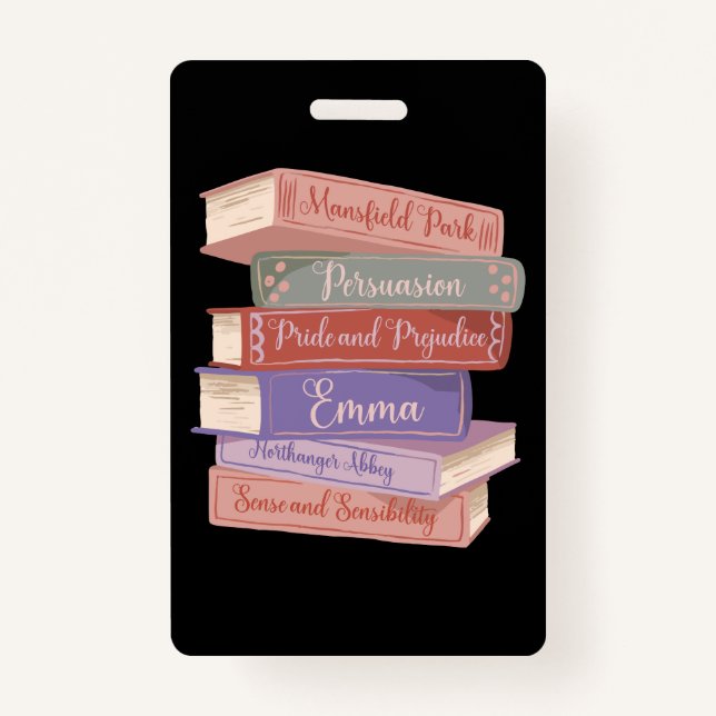 Tarjeta De Identificación Jane Austen's Novels V (Anverso)