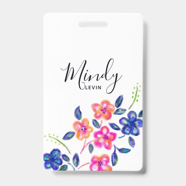 Tarjeta De Identificación Jardín de flores (Parte frontal)