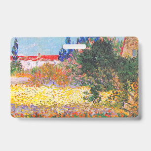 Tarjeta De Identificación Jardín Florido de Vincent Van Gogh
