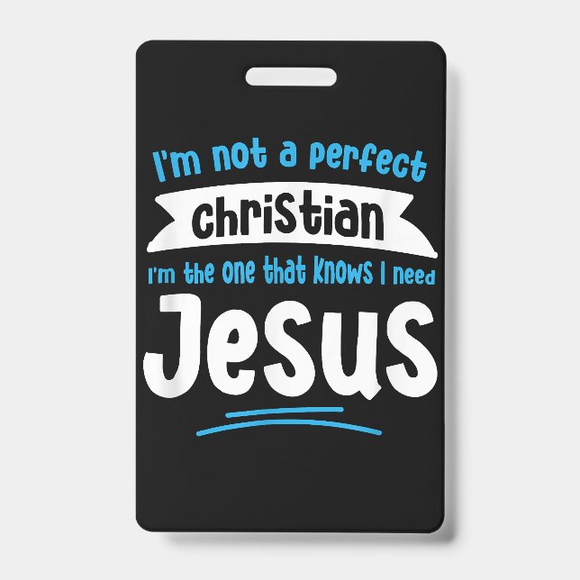 Tarjeta De Identificación Jesús Hombres Mujeres Niños Diversión Biblia Crist (Parte frontal)