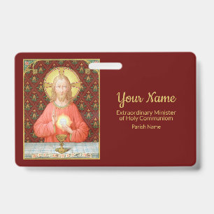 Tarjeta De Identificación Jesús instituyendo la Eucaristía (SAU45; para EMHC