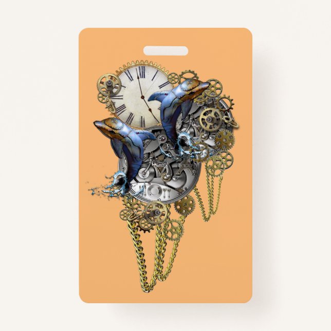 Tarjeta De Identificación Joyería Steampunk, traje de bebé para niños (Anverso)