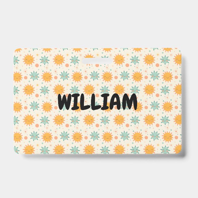 Tarjeta De Identificación Jugador Boho Sun (Anverso)