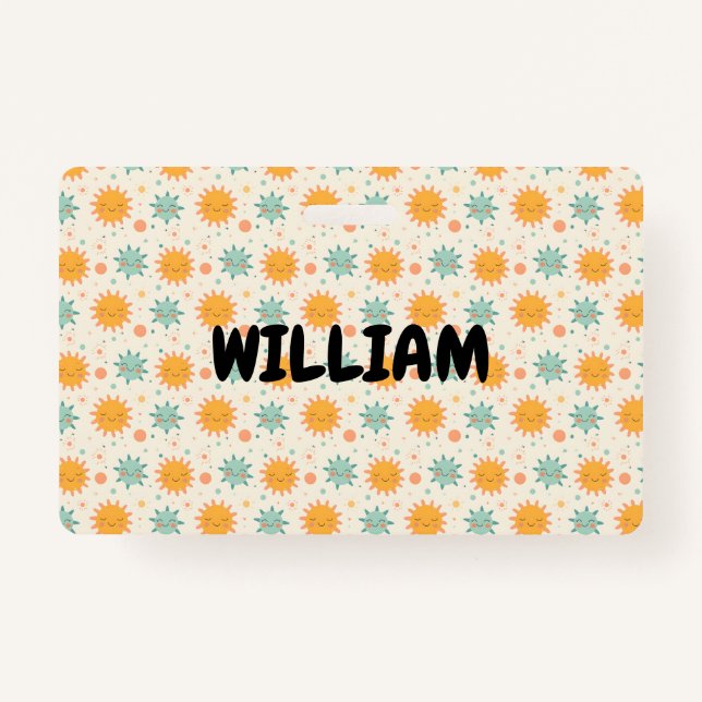 Tarjeta De Identificación Jugador Boho Sun (Anverso)