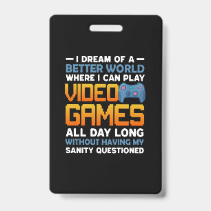 Tarjeta De Identificación Jugador un mundo mejor donde puedo jugar videojueg