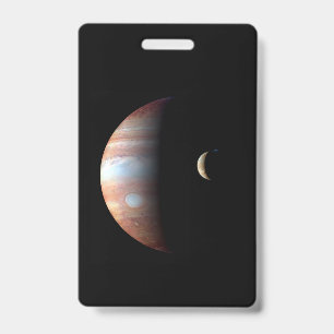 Tarjeta De Identificación Júpiter 5to Planeta con Cassini Sistema Solar