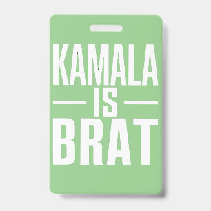 Tarjeta De Identificación Kamala Es una Niña Malcriada
