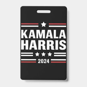 Tarjeta De Identificación Kamala Harris para El Pueblo 2024 Presidente