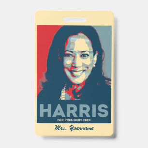Tarjeta De Identificación Kamala Harris Presidente 2024 - Esperanza
