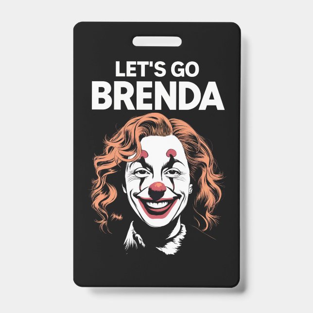 Tarjeta De Identificación Kamala Payaso Vamos Brenda (Parte frontal)