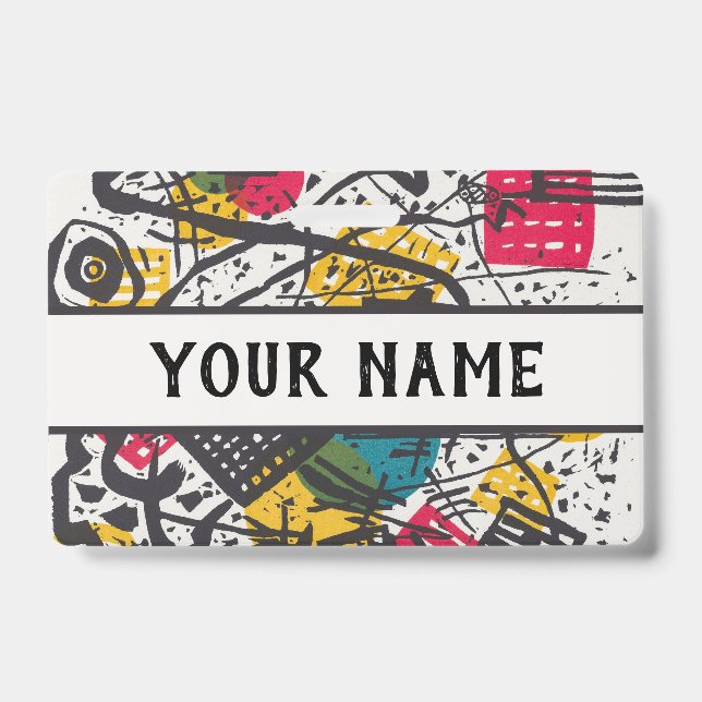 Tarjeta De Identificación Kandinsky Pequeños Mundos V Resumen Clásico (Front)