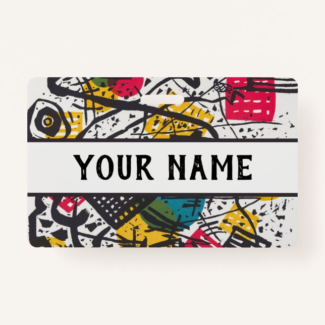 Tarjeta De Identificación Kandinsky Pequeños Mundos V Resumen Clásico (Anverso)