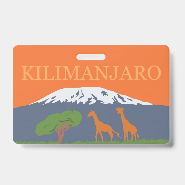 Tarjeta De Identificación Kilimanjaro (Parte frontal)