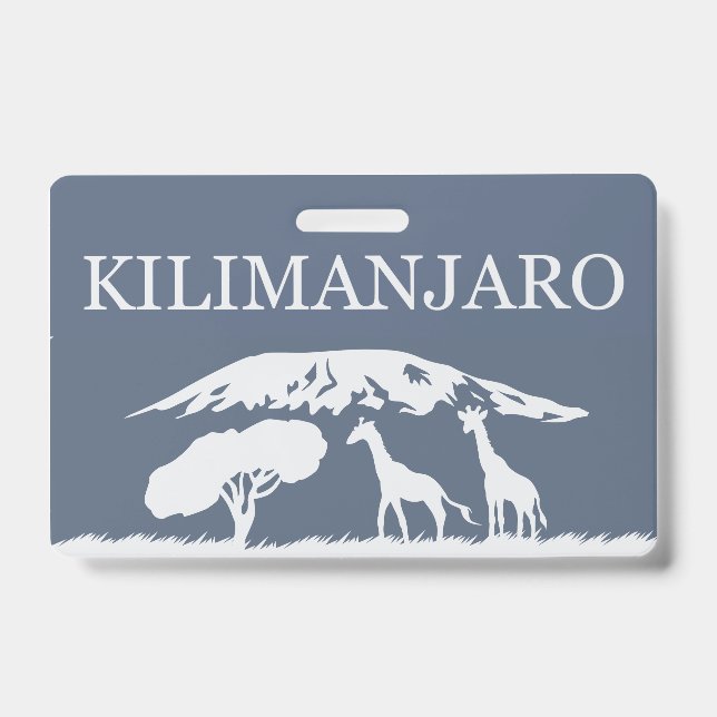 Tarjeta De Identificación Kilimanjaro (Azul) (Parte frontal)