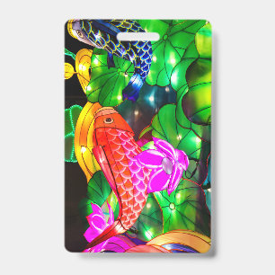 Tarjeta De Identificación Koi Iluminado