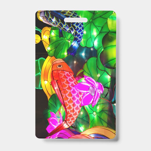 Tarjeta De Identificación Koi Iluminado (Parte frontal)