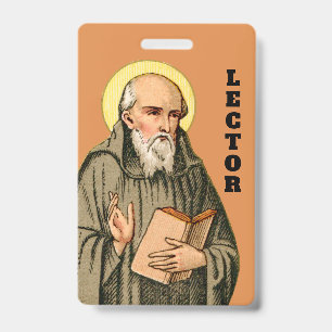 Tarjeta De Identificación La abeja venerable como predicador (P 008; oración