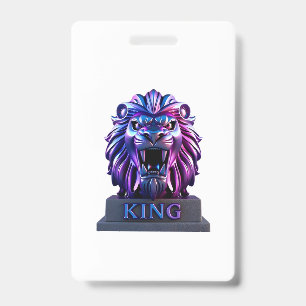 Tarjeta De Identificación La cara de león