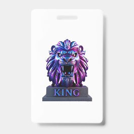Tarjeta De Identificación La cara de león