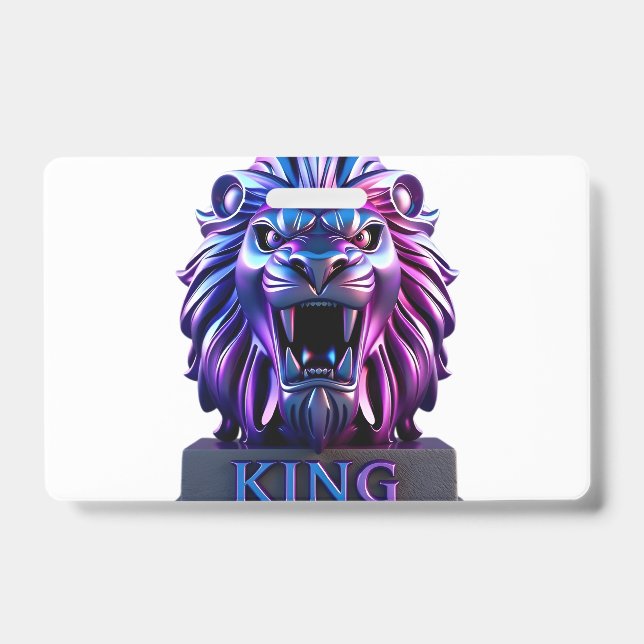 Tarjeta De Identificación La cara de león (Parte frontal)