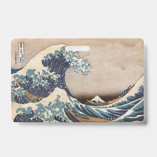 Tarjeta De Identificación La gran ola frente a Kanagawa