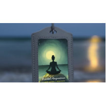 La meditación del yoga en la noche de las estrella