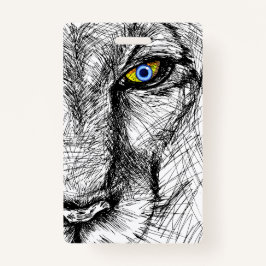 Tarjeta De Identificación La mirada del tigre