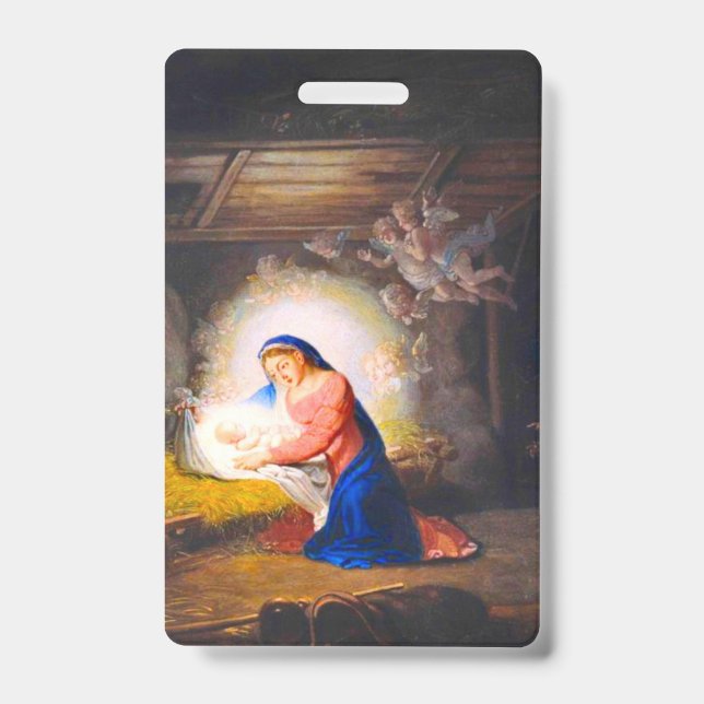 Tarjeta De Identificación La Natividad de Cristo (Parte frontal)
