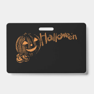 Tarjeta De Identificación La pandilla de Papá de las Calabazas de Halloween