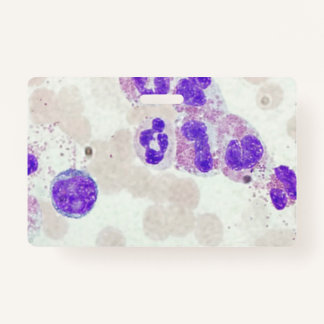 Tarjeta De Identificación Laboratorio de Hematología del Microscopio de Diap