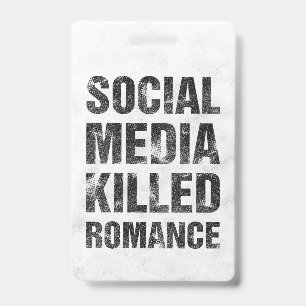 Tarjeta De Identificación Las redes sociales mataron el romance