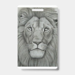 Tarjeta De Identificación León Majestuoso