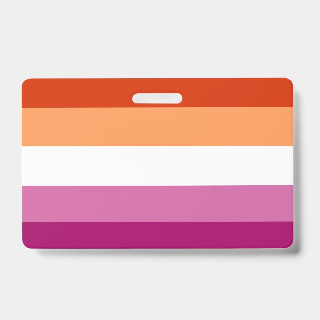 Tarjeta De Identificación Lesbian Flag (Anverso)