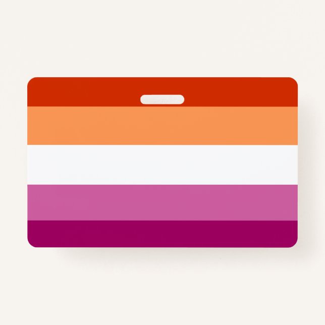 Tarjeta De Identificación Lesbian Flag (Anverso)