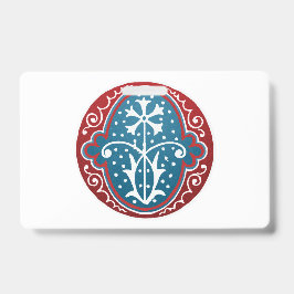 Tarjeta De Identificación Letra "O" elegante bordada