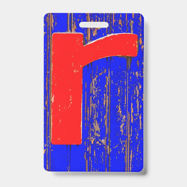 Tarjeta De Identificación Letra r (Front)