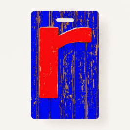 Tarjeta De Identificación Letra r