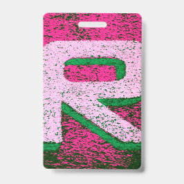 Tarjeta De Identificación Letra r