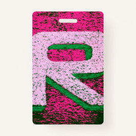 Tarjeta De Identificación Letra r