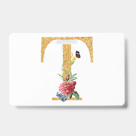 Tarjeta De Identificación Letra t