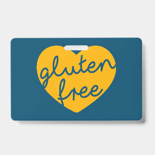 Tarjeta De Identificación Libre de gluten