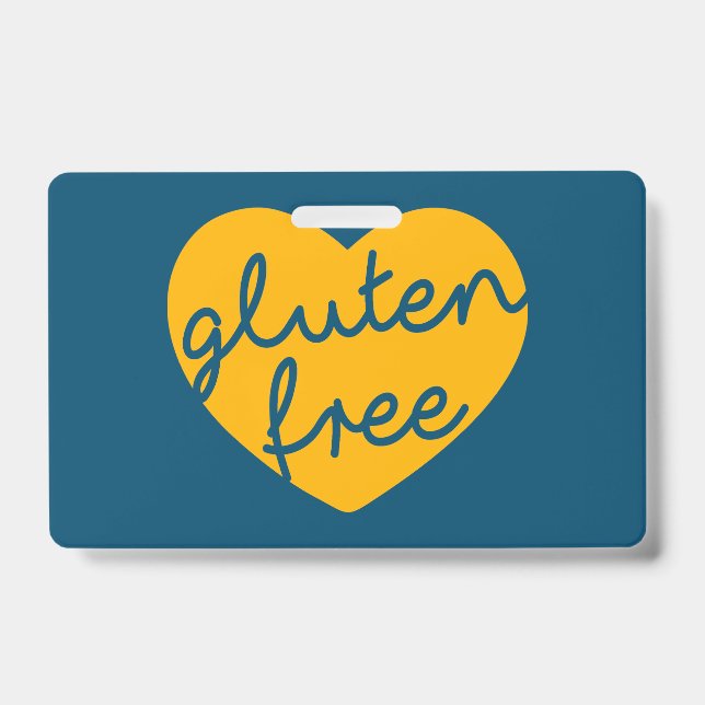 Tarjeta De Identificación Libre de gluten (Parte frontal)